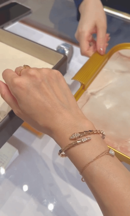 불가리 세르펜티 데미파베 브레이슬릿 언박싱했어요🎁🐍✨