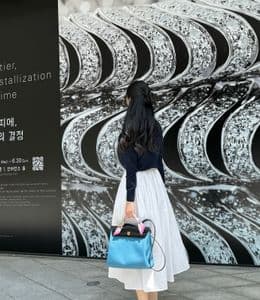 까르띠에 전시회 시간의 결정, 에르메스백 들고 다녀왔어요