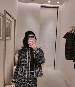 디올 24 S/S 한소희 셋업, 매크로까나쥬 크롭 재킷 착용 후기