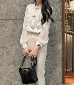 샤넬 가브리엘 호보백 코디, 롯데 더라운지 애프터눈티 추천