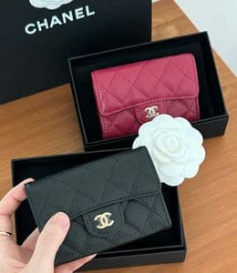 샤넬 클래식 똑딱이 블랙, 레드 비교
