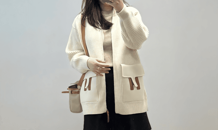 에르메스(Hermes) H 가디건 캐주얼 룩북｜버킨, 미니 에르로 완성한 겨울 코디 모음