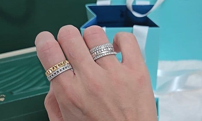 티파니 T 반지 구매 후기｜옐로우 골드·화이트 골드 레이어드