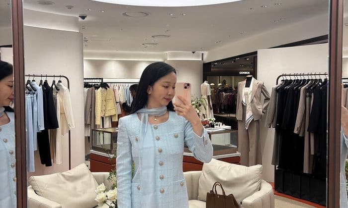 미샤(MICHAA) 라피네 신상 피팅 후기｜손연재 셋업 착용 리뷰