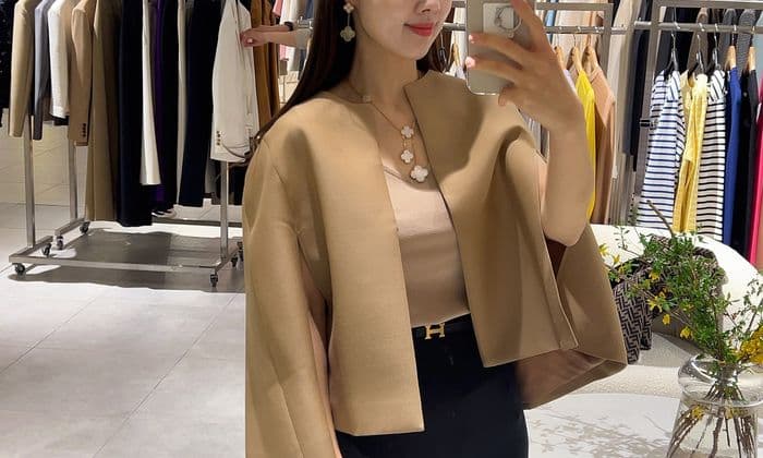 케이프 코디 추천 4가지｜반클리프 목걸이·에르메스 벨트로 완성한 간절기 데일리룩