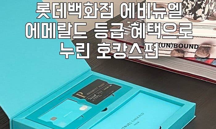 롯데백화점 에메랄드 혜택 총정리 | VIP 호텔 바우처로 연 4박 호캉스 후기 (포인트 활용 꿀팁)