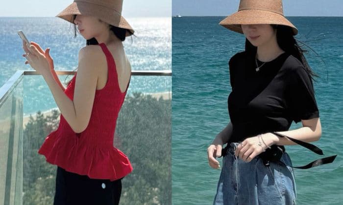 여름 여행 OOTD, 헬렌카민스키 베사 모자 착용샷 후기 (feat. 샤넬 가브리엘 백팩, 반클리프아펠 주얼리)