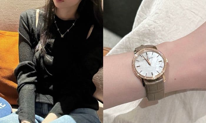 그라프 버터플라이 목걸이와 바쉐론 콘스탄틴·까르띠에 베누아 미니 시계 여름 OOTD 착용 후기