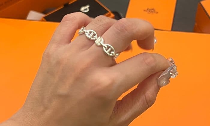 에르메스 샹달 반지 및 귀걸이 착용샷 후기