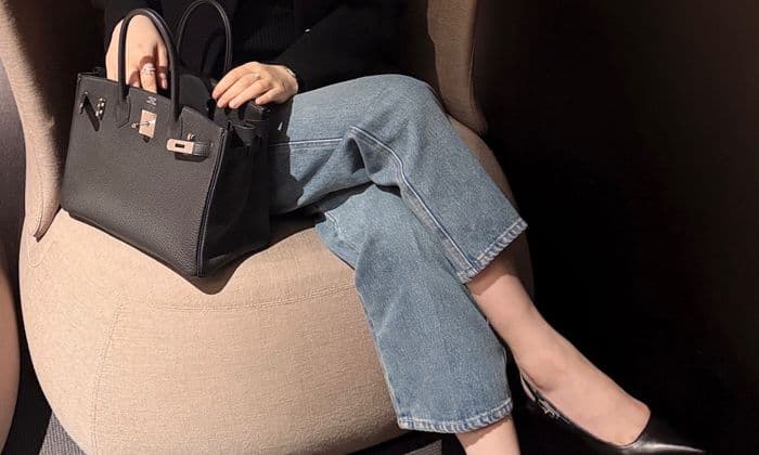가을 신상 랑방컬렉션 자켓 코트 데님 및 니트 착용샷 후기