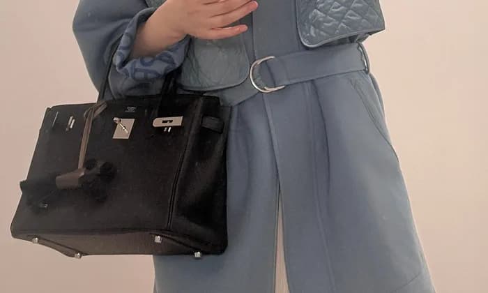 에르메스 겨울 코트 착용샷 후기 및 퀼팅 디테일 리뷰