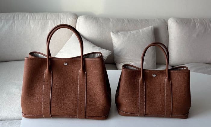 에르메스 가든파티 30 vs 36 사이즈 비교