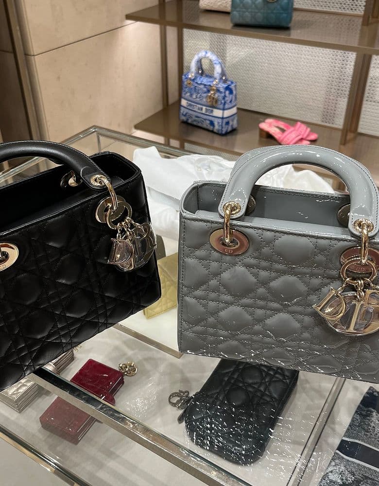 디올 레이디백 스몰 페이던트 소재 