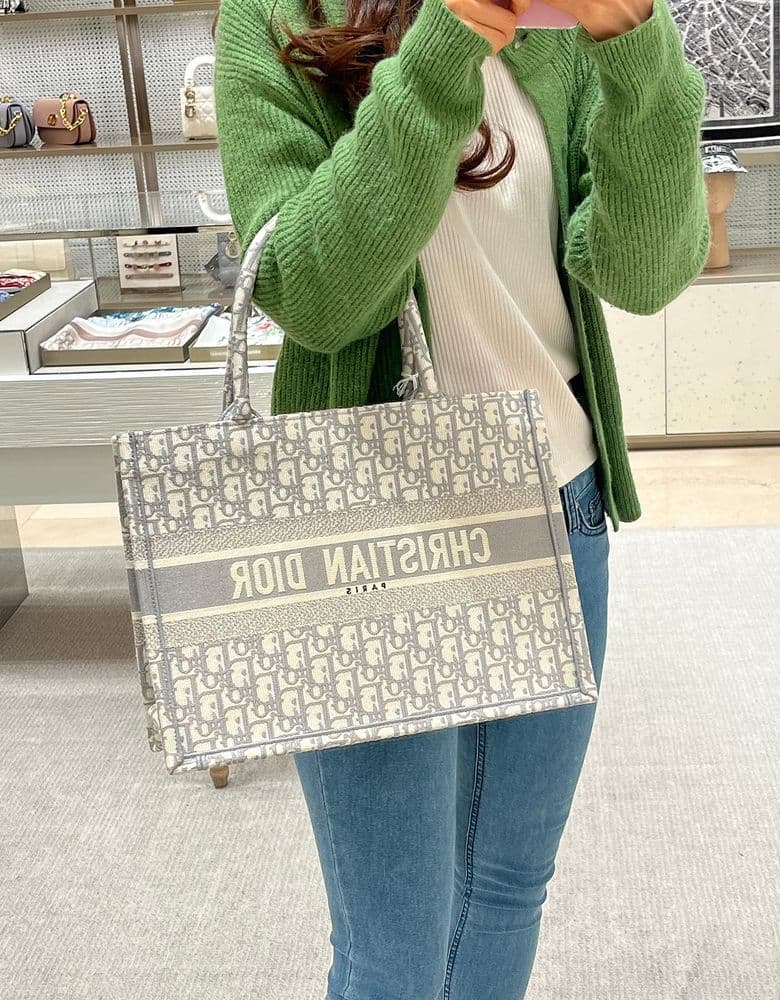Dior Book Tote Medium Oblique (compared to the Small)
