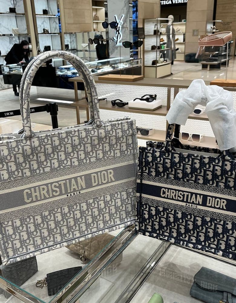 Dior Book Tote Medium Oblique (compared to the Small)