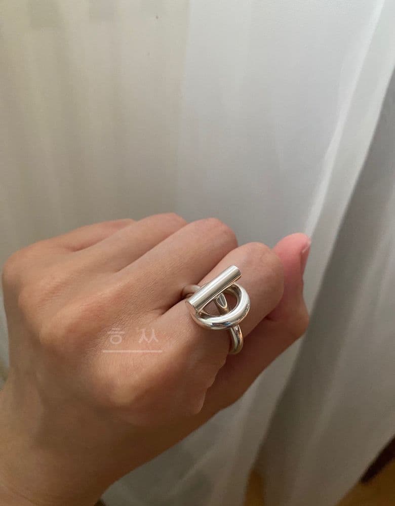 Hermès Echappée Silver Ring