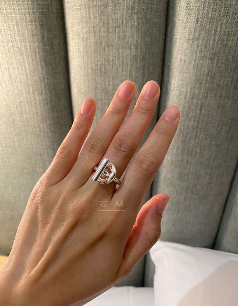 Hermès Echappée Silver Ring