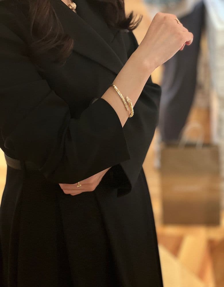 불가리 세르펜티 데미파베 브레이슬릿 언박싱했어요🎁🐍✨