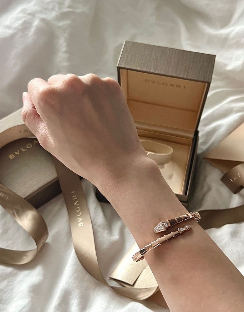 불가리 세르펜티 데미파베 브레이슬릿 언박싱했어요🎁🐍✨