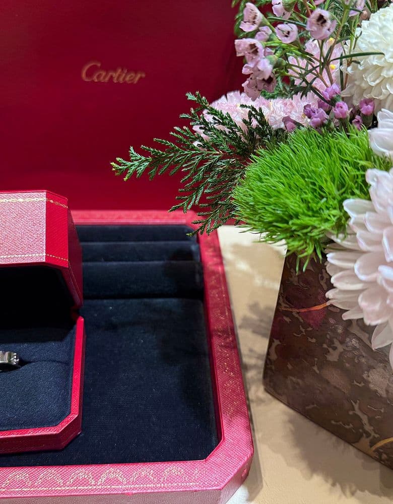 Cartier Love Ring, classic white gold