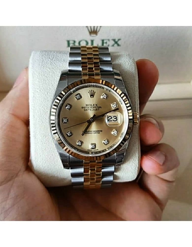 롤렉스 데이트저스트 10포인트 콤비