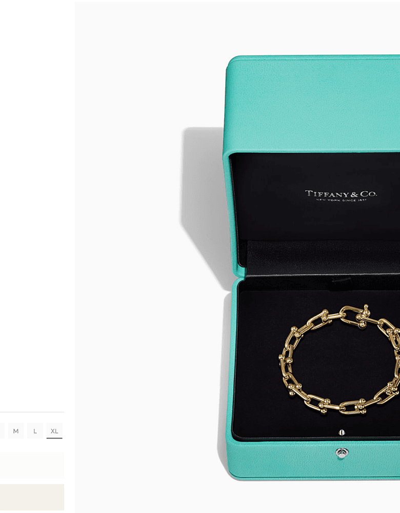 Tiffany HardWear Link Bracelet (Medium, Yellow)