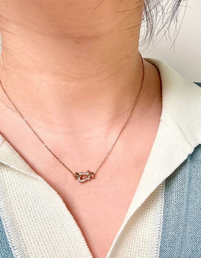 프레드 포스텐 핑크골드 스몰 목걸이 리뷰