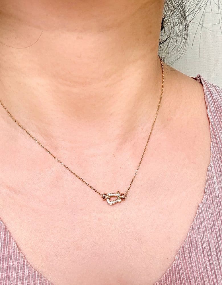 프레드 포스텐 핑크골드 스몰 목걸이 리뷰