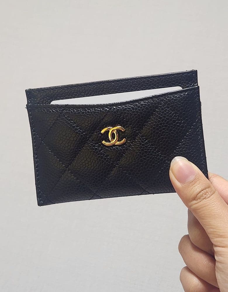 샤넬 클래식 카드홀더 금장