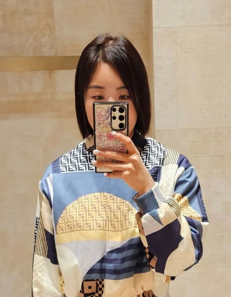 Just sharing my thoughts on the Fendi Patchwork Print Blue Silk Reversible Bomber!