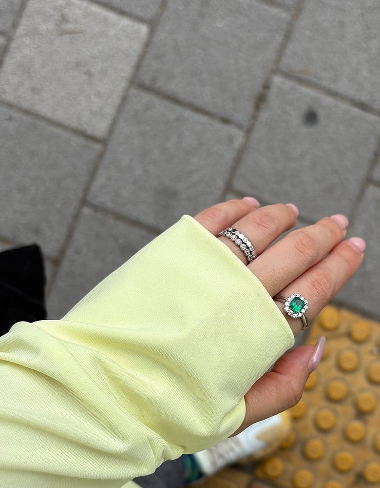 Chaumet Bee My Love Half-Paved Ring (White Gold)