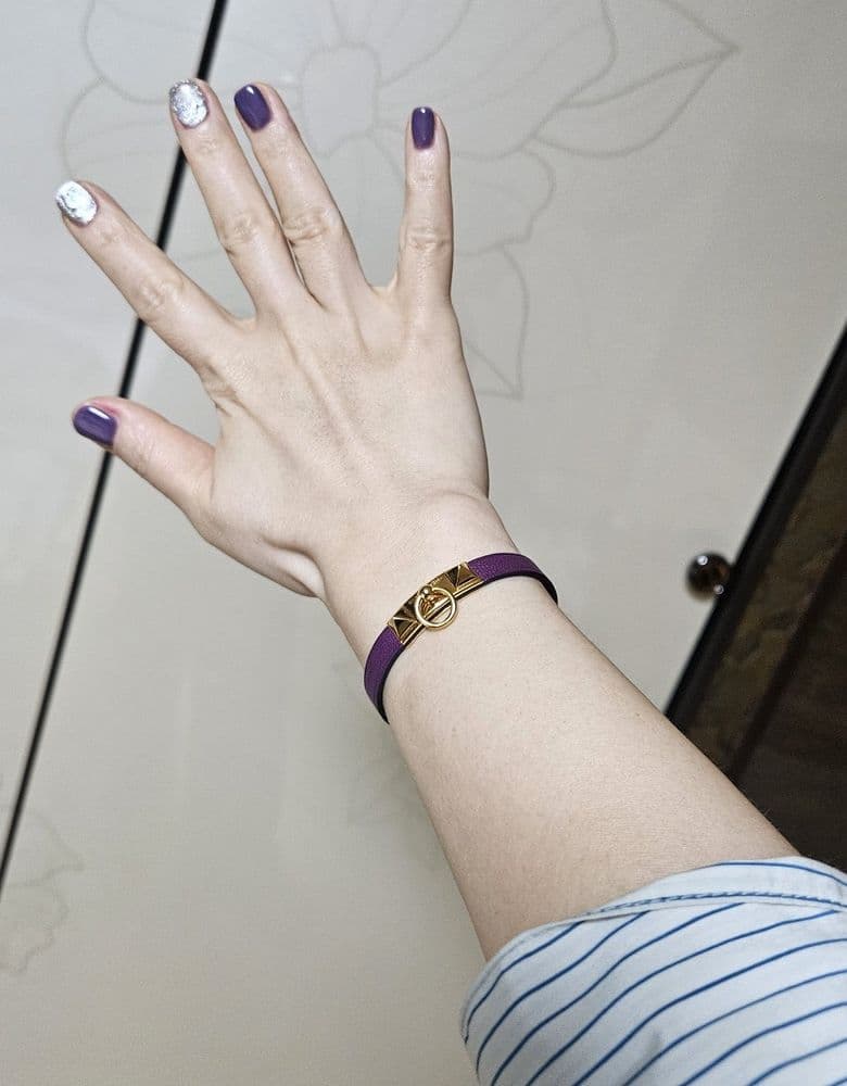 Hermès Rivale Mini Bracelet 💜 (Check out the photo!)