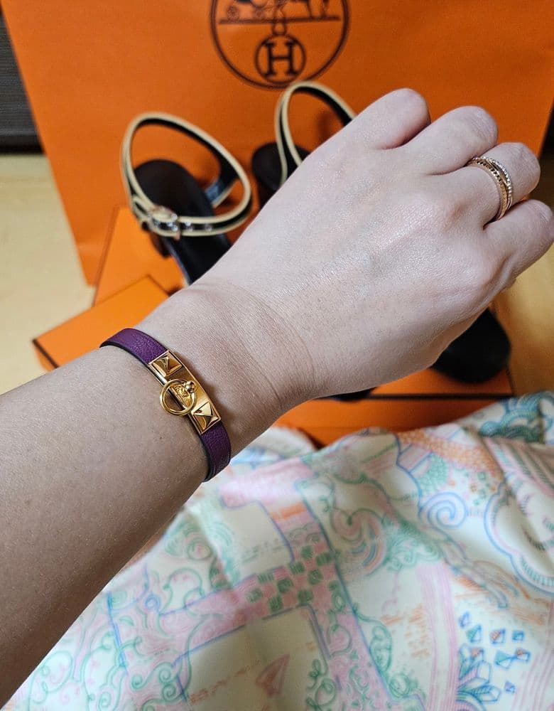 Hermès Rivale Mini Bracelet 💜 (Check out the photo!)