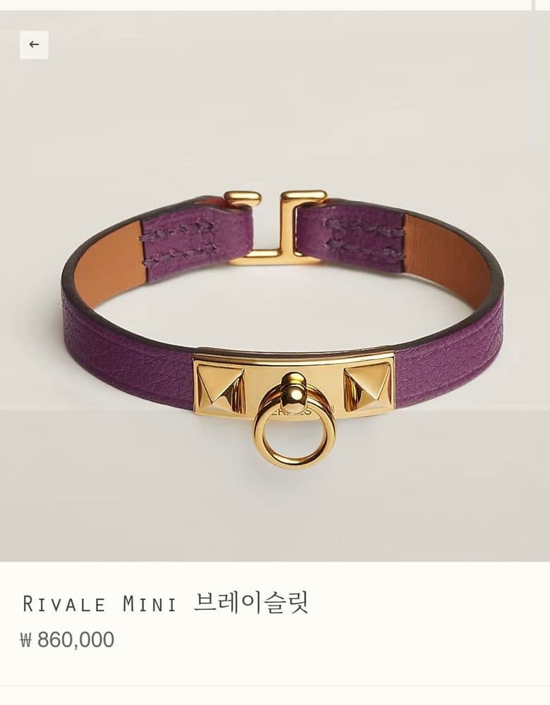 Hermès Rivale Mini Bracelet 💜 (Check out the photo!)