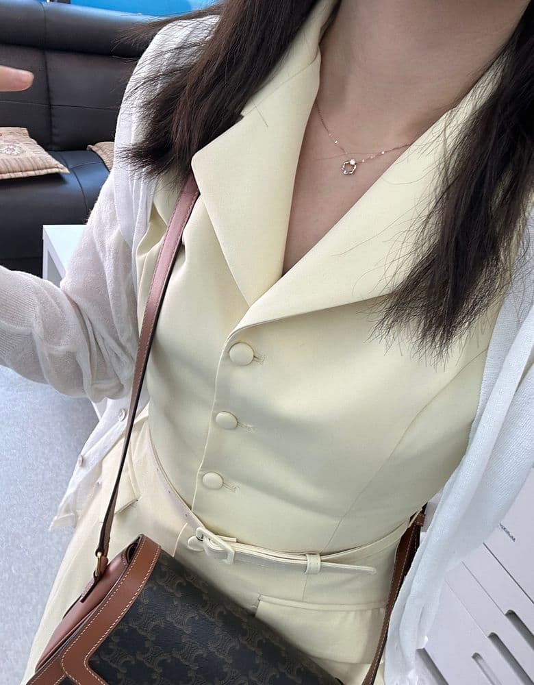 내돈내산 클래식 트리옹프백 - 트리옹프 캔버스 & 카프스킨