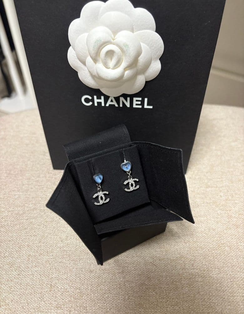 Chanel 2025 SS Earrings (Blue)