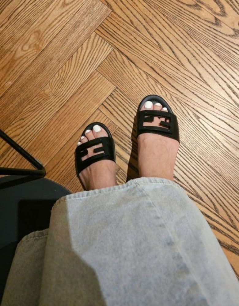 Fendi Baguette Slides