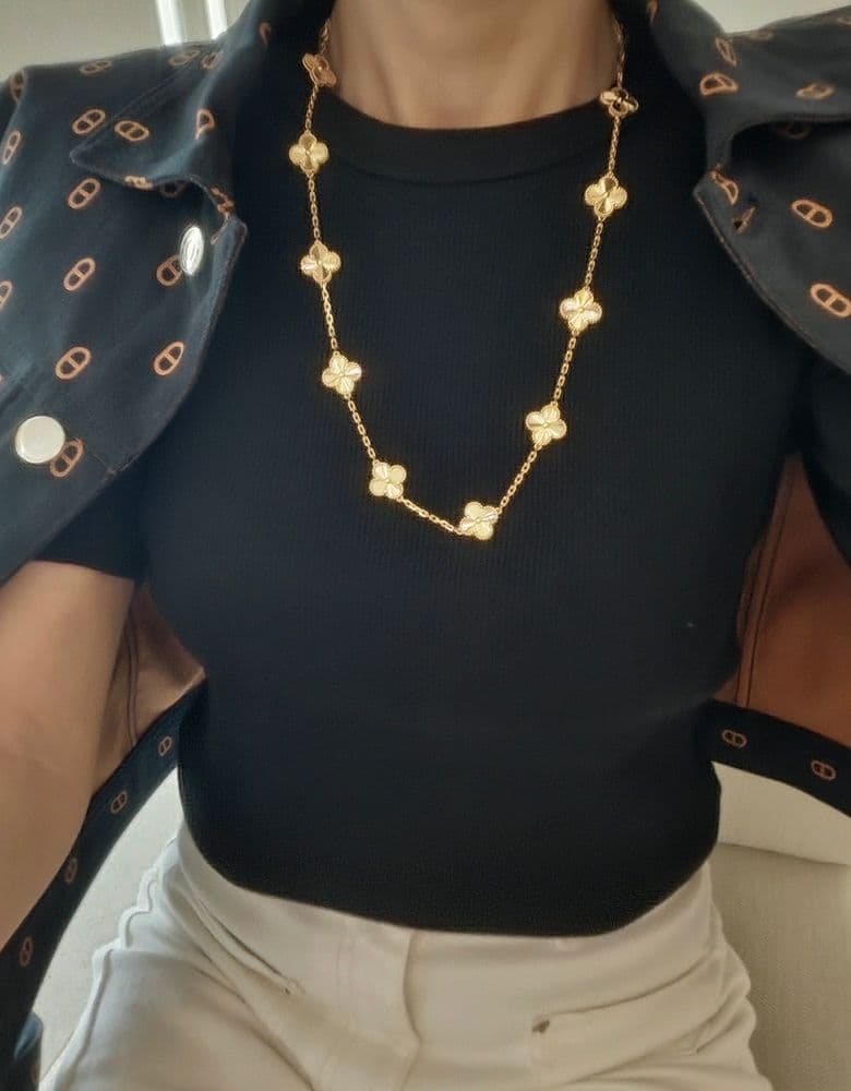 반클리프 기요세 10모티브 네크리스