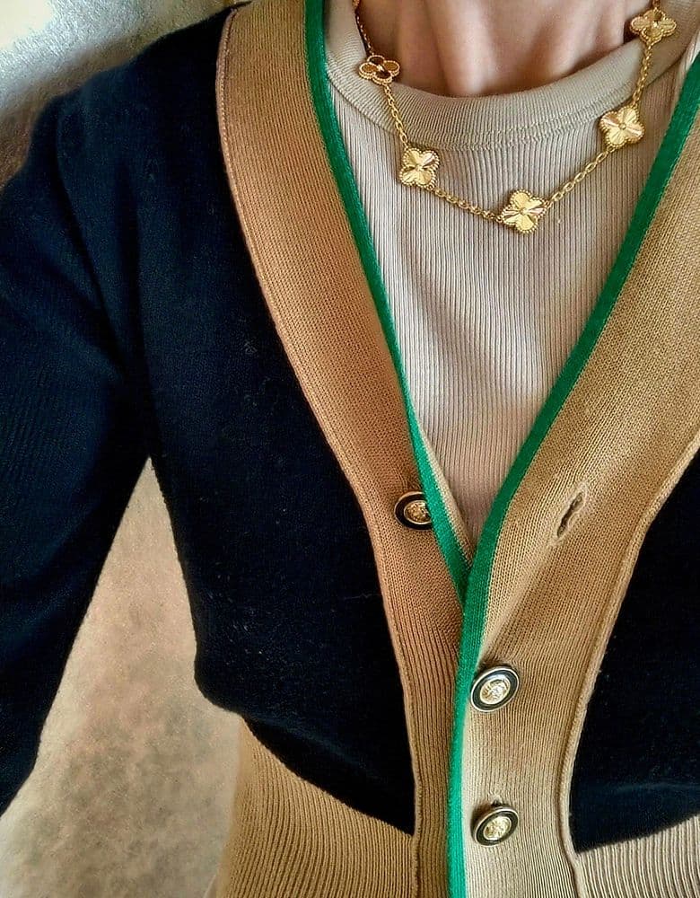 반클리프 기요세 10모티브 네크리스