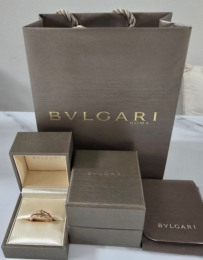 Bulgari Serpenti Demi Pavé Ring