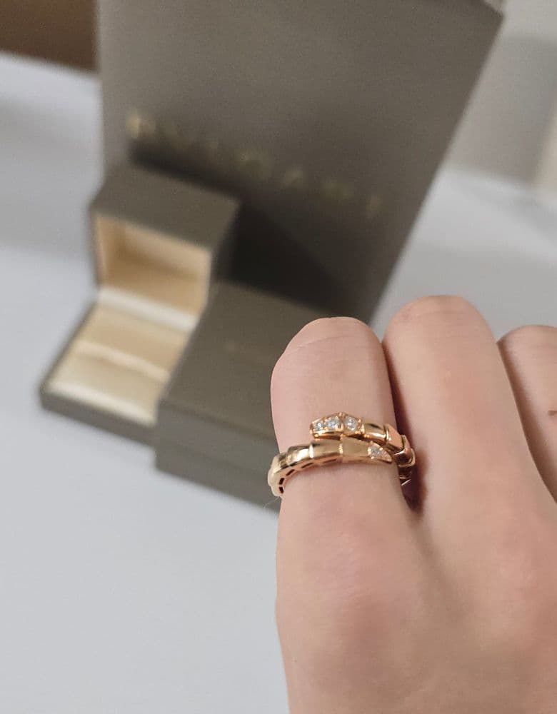 Bulgari Serpenti Demi Pavé Ring