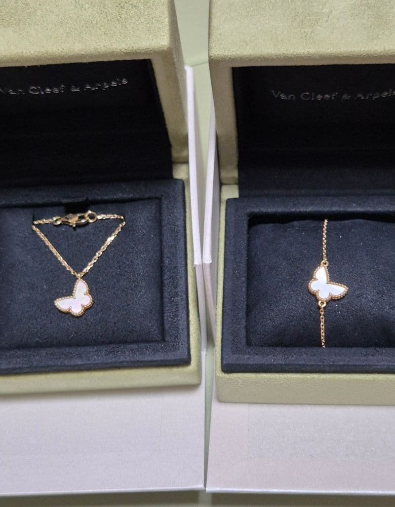 반클리프 버터플라이 목걸이