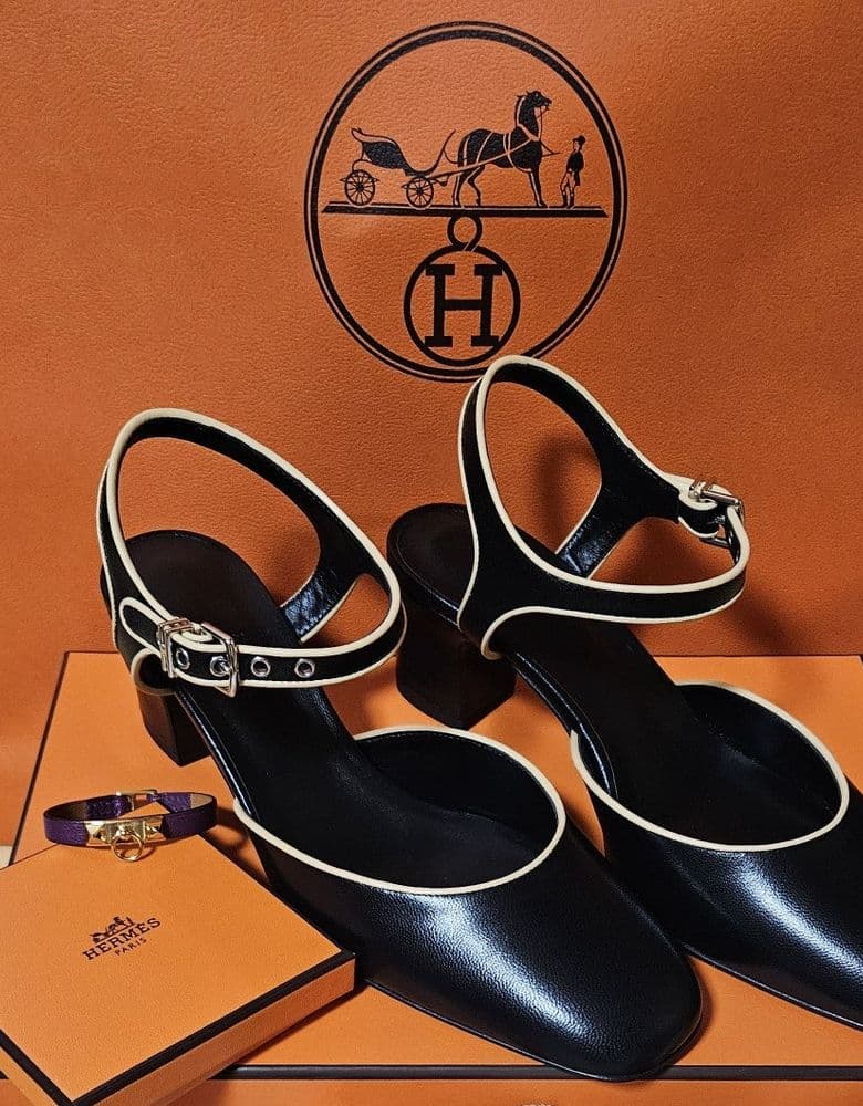 Hermès Camilla Slingbacks, 6cm heel.