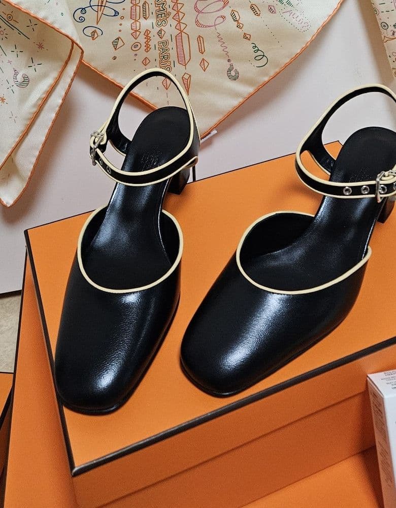 Hermès Camilla Slingbacks, 6cm heel.