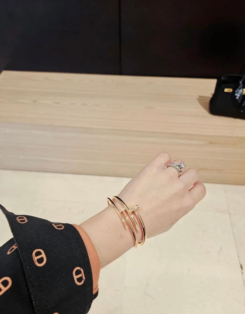 Cartier Juste un Clou bracelet with diamonds (original)