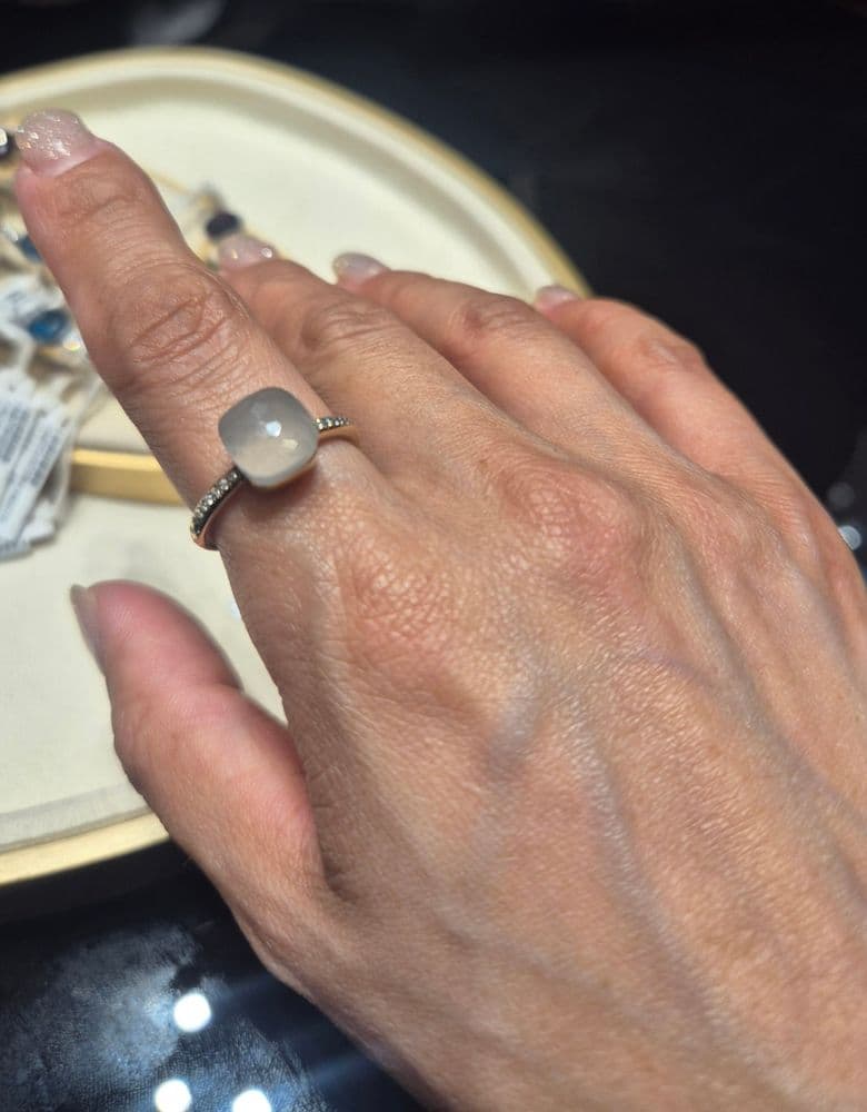 Pomellato Milky Quartz Ring