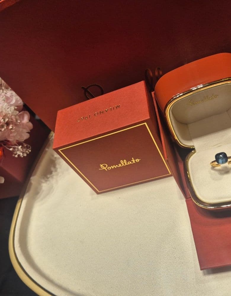 Pomellato Milky Quartz Ring