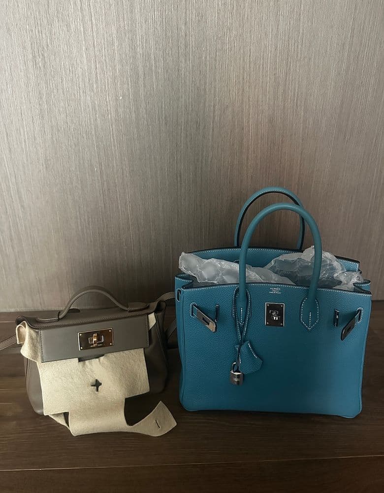 에르메스 버킨 30 블루진