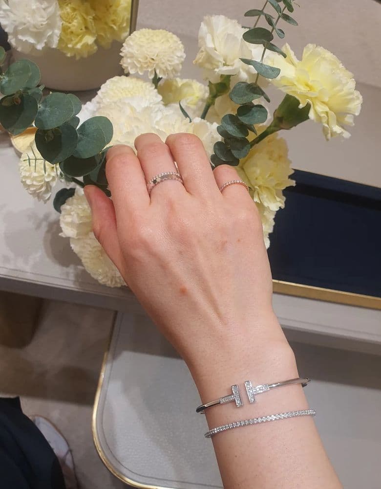 쇼메 비드쇼메 반지 화골(화이트 골드)