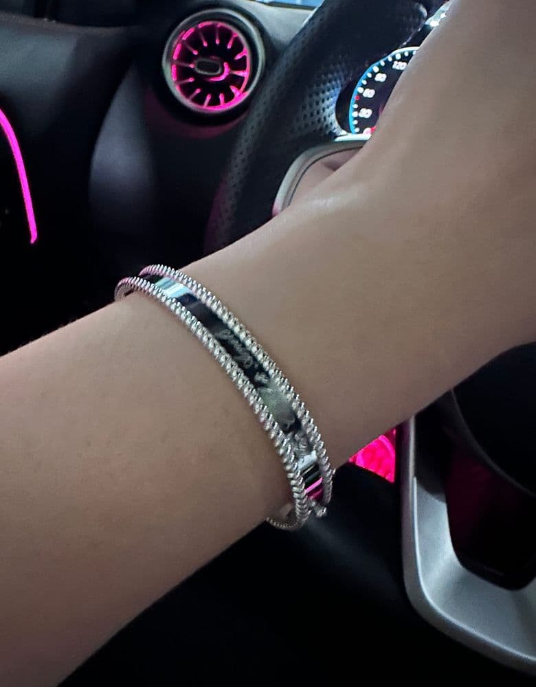 Van Cleef & Arpels Perlee Bracelet in White Gold